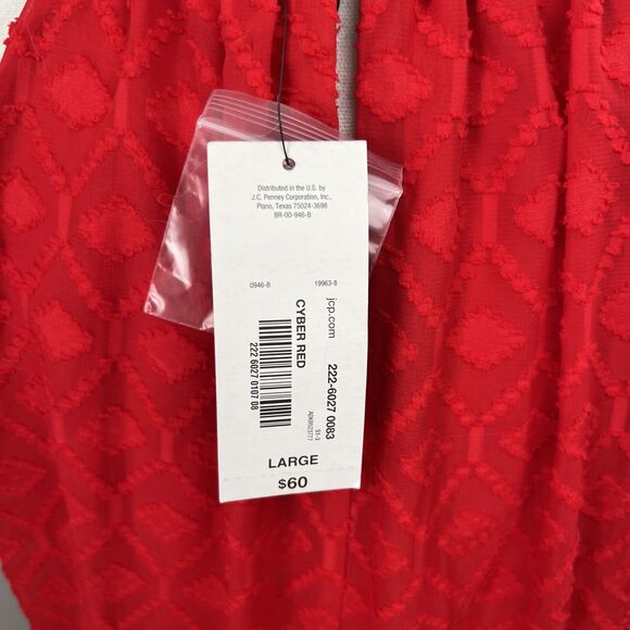a.n.a A New Approach Cyber Red Party Holiday Dress Size Large New with Tags - Picture 8 of 16
